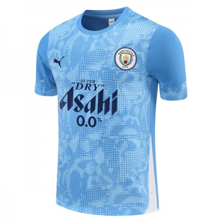 Manchester City Camisolas de Treino Azul 2025-26 Manga Curta